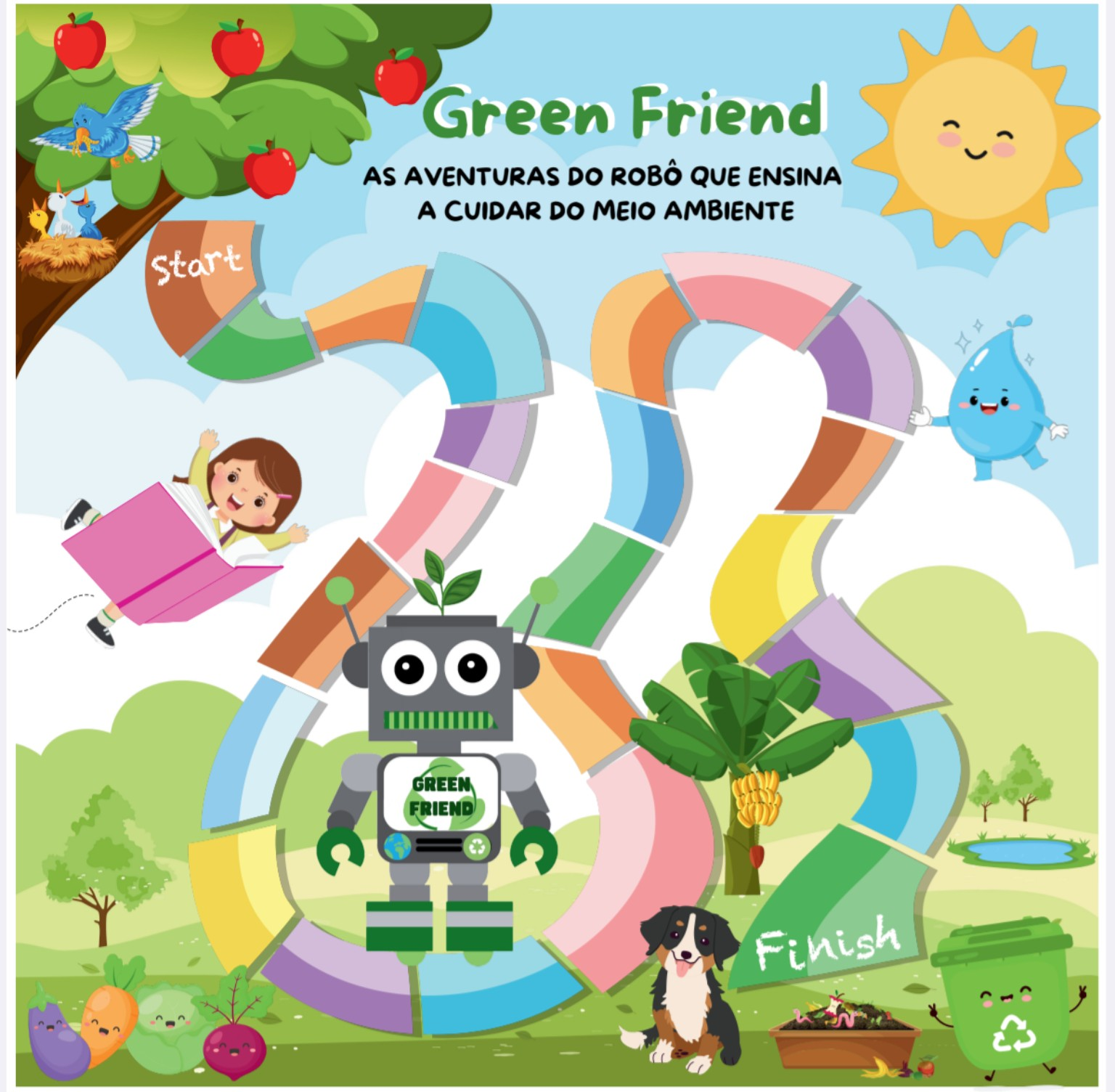 Jogo de mesa Green Friend